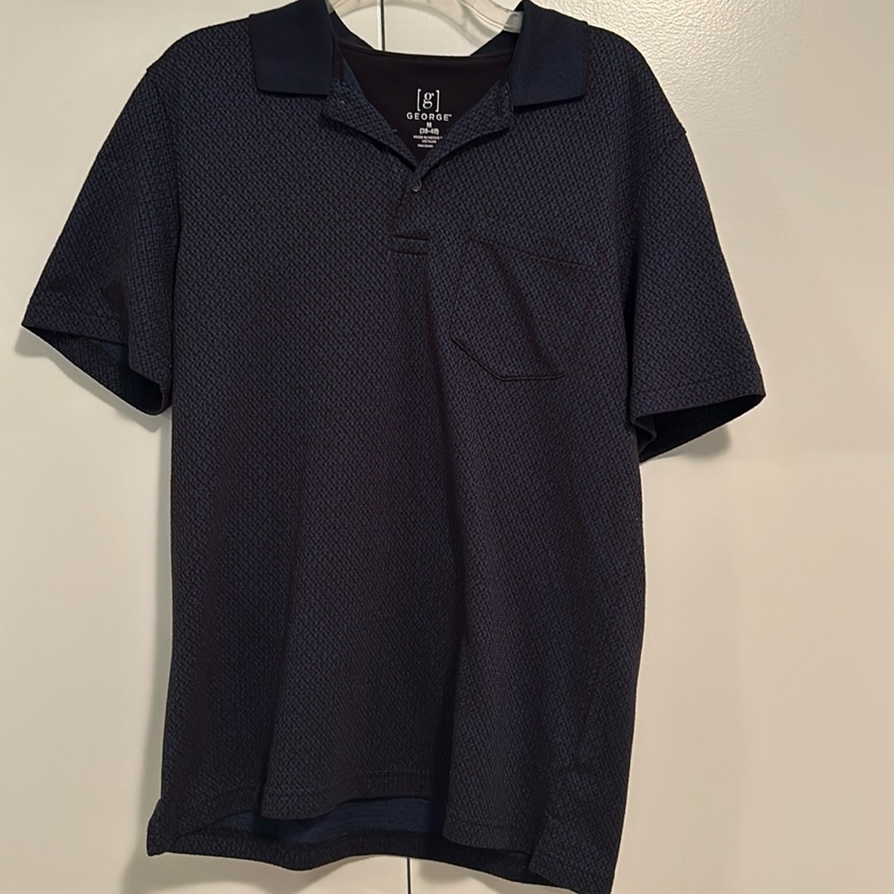Men’s jersey patterned polo size medium